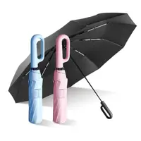 在飛比找momo購物網優惠-【小麥購物】環扣自動勾勾傘(傘 雨傘 自動傘 勾勾傘 環扣傘