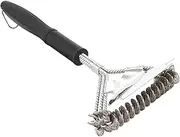Kisangel Stainless Steel BBQ Brush Cleaning Grill Brush Scraper Tool Set for BBQ Residue Removal