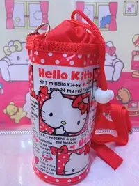 在飛比找Yahoo奇摩拍賣-7-11運費0元優惠優惠-♥小花花日本精品♥ Hello Kitty 束口式水壺袋 紅
