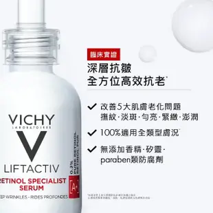 【VICHY 薇姿】抗皺鎖水全效組★M89穩膚修護潤亮保濕霜 50ml+A醇新生緊緻澎亮精華 30ml(保濕修復)