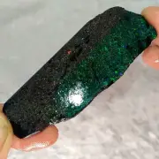 66ct Rough Andamooka Rainbow Matrix Opal Slice (13g, 0.47oz)