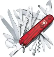 Victorinox Swiss Army Multi-Tool, SwissChamp 33 Function Pocket Knife 1.6795.T