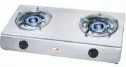 Double Wok Burner Cooker Stove LPG Gas Hose+Regulator 13.5 MJ Portable Benchtop