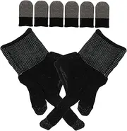 FONDOTIN 1Set Touchscreen Gaming Gloves Sweat Phone Gaming Thumb Sleeves Breathable and Comfortable Finger Covers for Mobile Game Enthusiasts Skin Friendly Design for Enhanced