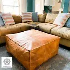 Unstuffed Pouf New Brown Pouffe Boho Footstool 30'' Moroccan Ottoman