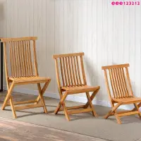 在飛比找蝦皮購物優惠-【折疊凳 折疊椅】 楠竹折疊椅子餐椅大中小便攜式竹椅實木釣魚