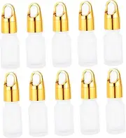 LOORGVEL Oil Dispensing Bottles 10pcs Glass Dropper Bottles Empty Dispenser for Essential Oils