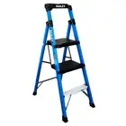 BAILEY Trade Lyte Industrial Fibreglas Twin Platform Ladder 3 Step 0.9m FS14042