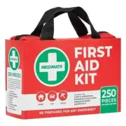 MediMate 250 Piece First Aid Kit Travel Set Workplace Family Safety Travel Car