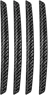 NUZAMAS Carbon Fiber Car Door Guard - 4 Pcs Universal Decorative Edge Protection Strip - Anti-collision Protector