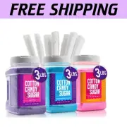 Kosher Certified Cotton Candy Sugar Kit with 100 Cones - Perfect for Parties