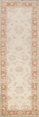 Elegant Handwoven Chobi Peshawar Oriental 10' Rug Runner Carpet 3x10 ft