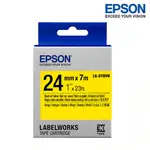 【含稅店】EPSON LK-6YBVN 黃底黑字 標籤帶 耐久型 (寬度24MM) 標籤貼紙 S656418