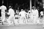 Carl Hooper West Indies runs out Dean Jones of Australia on day fo- Old Photo