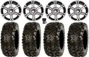 ITP SS212 14" Wheels Machined 27" Rip Saw Tires Polaris RZR XP 1000 / PRO XP