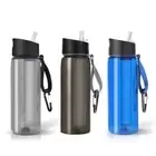 Filtered Water Bottle, 650ml Water Filter Bottle Reusable Water Purifier Bottle