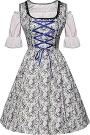 [Generic] Womens Dresses Semi Casual Dirndl Dress Traditional German Beer Festival Costume Women Casual Dresses Under 10