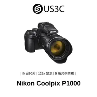 Nikon Coolpix P1000 數位相機 1600 萬像素 超遠攝 5 級光學防震 Raw拍攝 二手相機