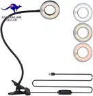 Clip on Desk/Ring Light with Clamp for Video Conference Lighting, Computer Webca