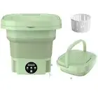 9L Mini Portable Washing Machine Foldable Washer and Dryer Combo Travel Laundry