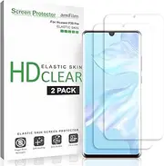 [amFilm] Screen Protector for Huawei P30 Pro (2 Pack), Flexible (Case Friendly) HD Clear Elastic TPU Film Screen Protector for Huawei P30 Pro