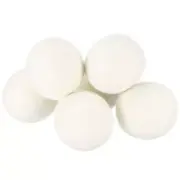 6 Pcs Dryer Balls, 2.6 Inches Wool Dryer Balls for Dryer Laundry, White