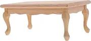 12:1 Miniature Doll House Furniture Model Real Solid Wood Small Tea Table Decorative Toy