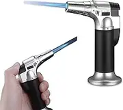 EZONEDEAL Kitchen Butane Torch Lighter Gun - Culinary Torch Refillable Butane Blow Torch Soldering Welding Burner Baking Lighter Adjustable Frame,Gas Burner Gas Torch For BBQ Desserts Baking