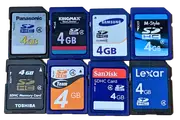 Random 4GB SDHC Secure Digital Memory Card SD Nintendo 3DS Class 4 (Preowned)