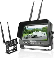 Digital Wireless Backup Camera Monitor Kit, 7 inch Built in DVR Monitor+1080P HD IP69K Waterproof Rear View Reverse Camera System for Bus Truck Van Trailer 5th Wheel Pickup RV Campers Motor Home