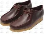 Clarks Wallabee Deep Red Leather 26179192 Casual Boat Shoes