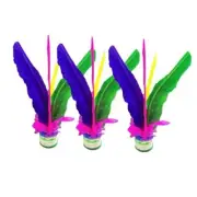 3PCS Shuttlecock, Badminton Thrower, Soft Kick Shuttlecock Chinese Colorful