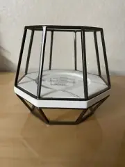 BATH & BODY WORKS Geometric Pedestal Frame Large 3 Wick Candle Holder