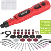 Mini Cordless Rotary Tool Portable 4V Jewelry Polishing Kit with 46 Pieces