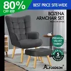 ALFORDSON Armchair Lounge Chair Featherston Replica Accent Chair Couch Dark Grey