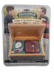 Vintage Field & Stream Japanese Pocket Watch with Knife and Holster in Box - New