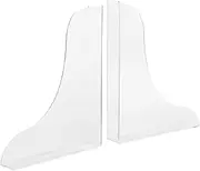 WOONEKY Pack Acrylic Shower Tub Splash Guards Adhesive Bathroom Sink Water Easy Install Protection for Bathroom