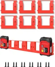 6 Pack Battery Holder Wall Mount Battery Dock Mount for Einhell 18v X-Change