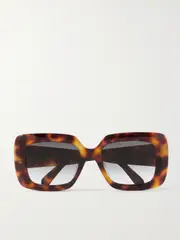 [CELINE Eyewear] CELINE Eyewear - Oversized Square-frame Acetate Sunglasses - Brown - One size One size Brown
