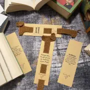 Unique Bookmarks Unique Dog Knitted Bookmark Brown Animal Crochet Book candid