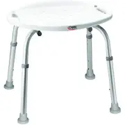 Carex Adjustable Bath and Shower Seat � Shower Stool - Aluminum Bath Seat -