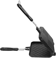 Breakfast Griddle Double Sided Frying Pan Grilled Cheese Maker Nonstick Sandwich Maker Flip Grill Pan for Breakfast Toast Panini Waffle Aluminum Alloy Cookware Breakfast Sandwiches