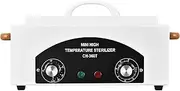 JOSBES 300 W Hot Air Steriliser Disinfectant 220°C Dry Heat Steriliser High Temperature Steriliser Nail Tool Steriliser with Timer for Cosmetics, Foot Care Studios, Hairdressing Salon (White)