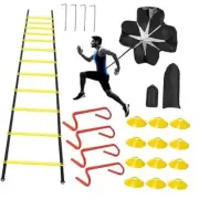 Professional Agility Ladder Speed Training Equipment Set-20ft Agility yellow