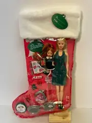 BARBIE - CHRISTMAS STOCKING - with KELLY - BRAND NEW - NRFP - Many accessories