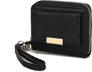[MKF Collection] MKF Wristlet Wallet for Women, Multi Card Slots – PU Leather Bag Purse – Lady Fashion Clutch Handbag Removable Strap
