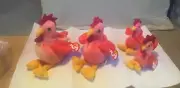1996 Doodle & Strut beanie babies with tag errors, & 2 1993 teenie beanie babies