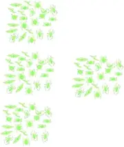 TOYANDONA 4sets Glow Dark Spider Rings Luminous Decorative Insect Rings for Halloween Parties and Themed Events Random Styles to Enhance Festive Atmosphere 24pcs*4