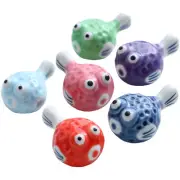 6PCS Puffer Shape Ceramic Chopsticks Rack Holder Dining Room Chopsticks Rest New