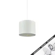 Snap Lighting Ingrid White Fabric Downlight to Pendant Light Conversion Kit